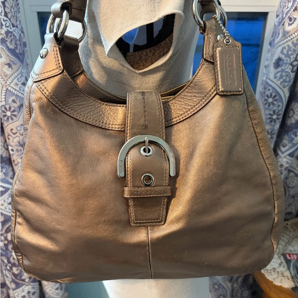 Bronze Coach Soho Lynn Shoulder Bag - F17092